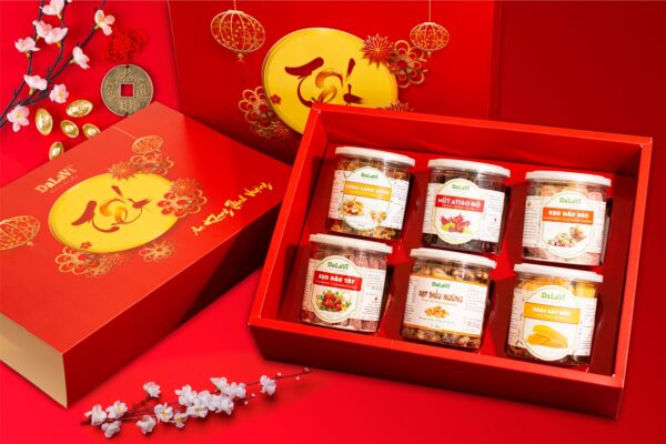 Hộp quà tết cao cấp  Xuân Sum Vầy HPH007