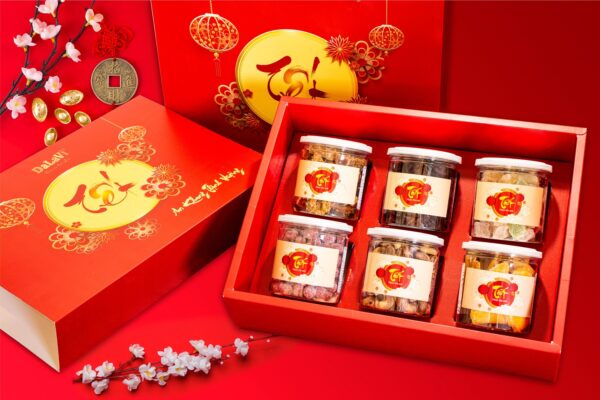 Hộp quà tết cao cấp  Xuân Sum Vầy HPH007